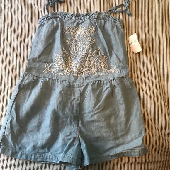 Gap denim chambray romper - Picture 1 of 3